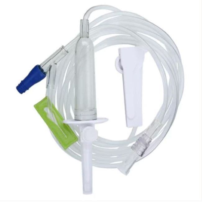 ICU Lifeshield IV Administration Set, 15 Drops/mL, Macrobore, 1 Clave™ Injection Port, 100" 48/Box