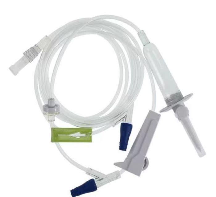 ICU Lifeshield IV Administration Set, 15 Drops/mL, Macrobore, 2 Clave™ Injection Ports, 100" 48/Box