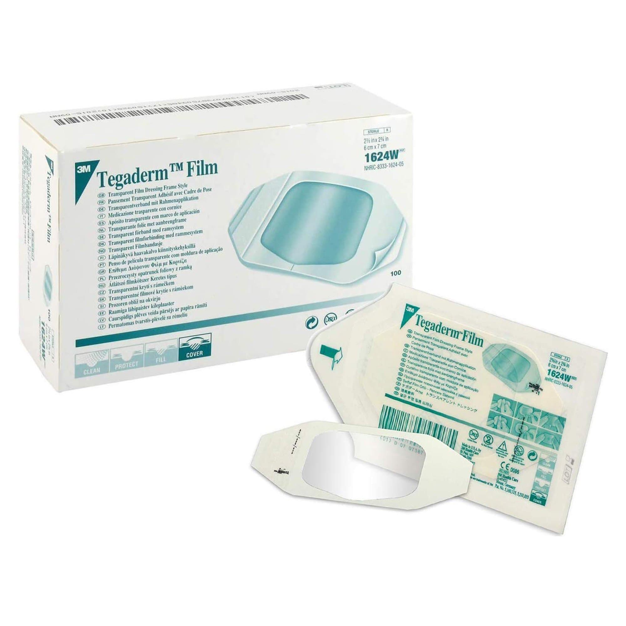 3M™ Tegaderm™ 2 3/8 x 2 3/4 Inch Frame Style Delivery Rectangle Sterile 100/Box
