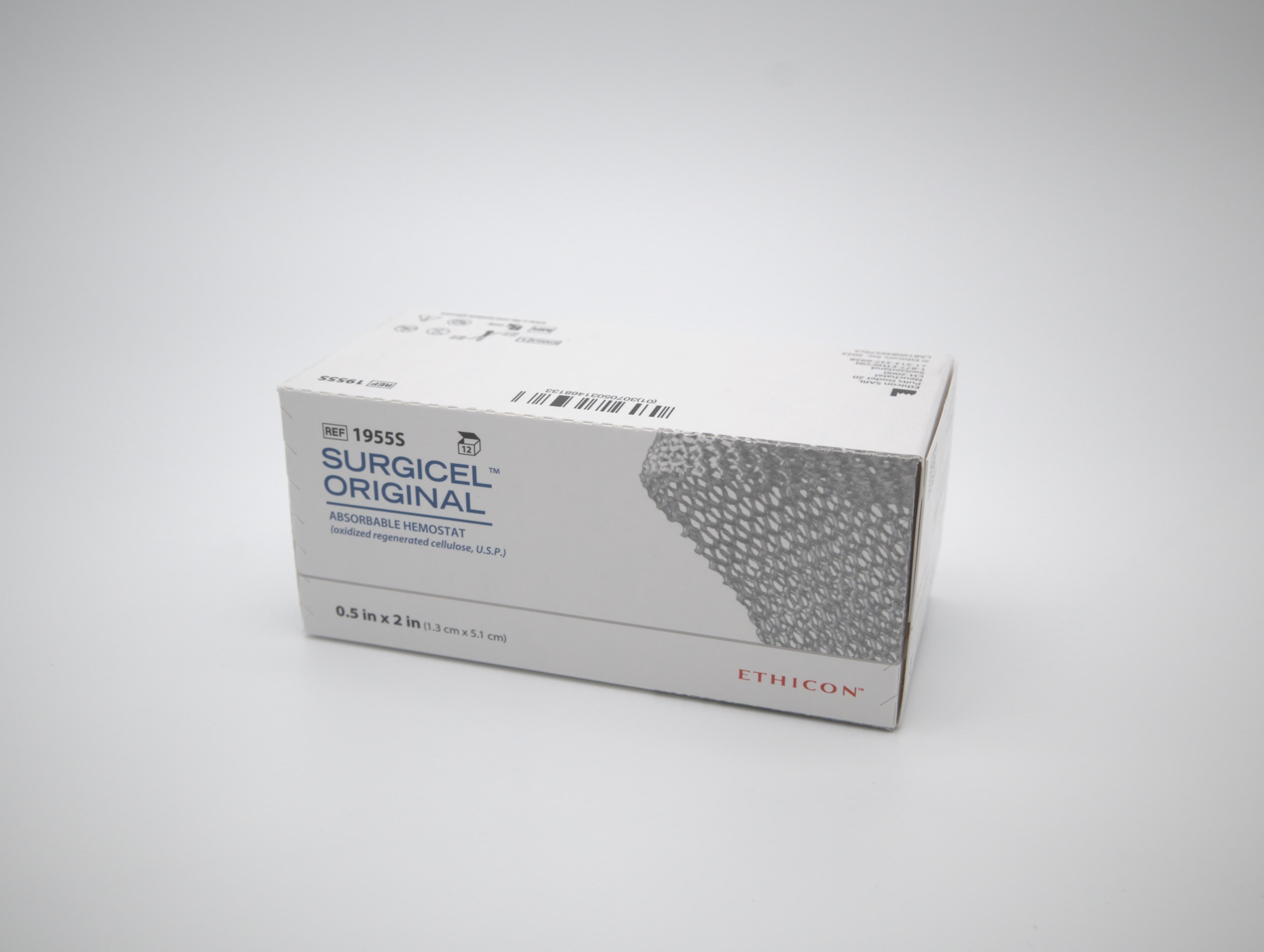 Surgicel 0.5" x 2" pat/rd gze 12/Box