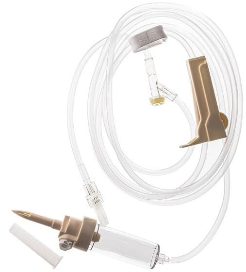 Exel IV Administration Set, 15 Drops/mL, Vented/Non Vented, Y Injection Site, Luer Lock, Roller Clamp, Pinch Clamp, 78 Inch, 50/Box