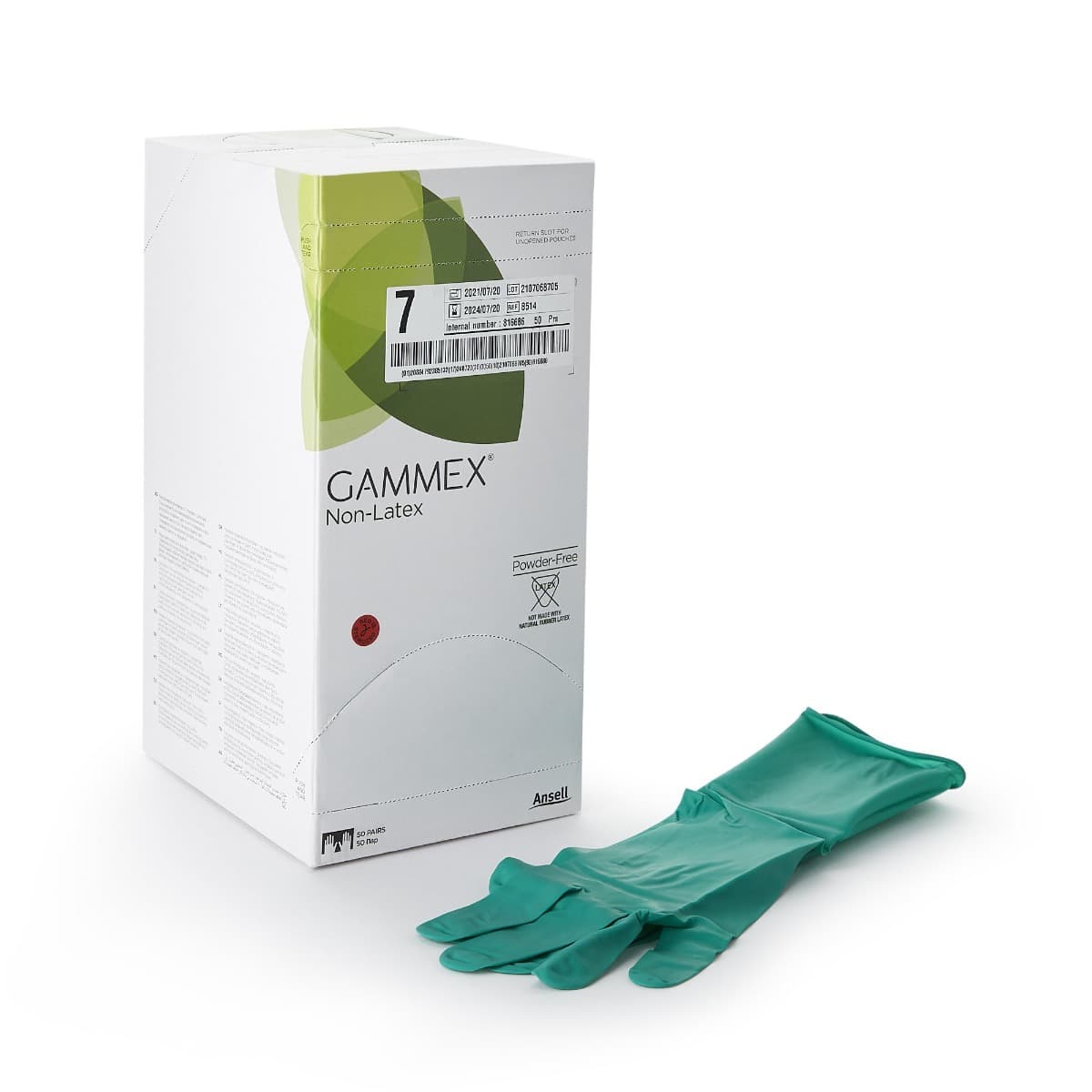 Gammex® Non-Latex, Neoprene, Powder-Free, Surgical Glove, 50/Box