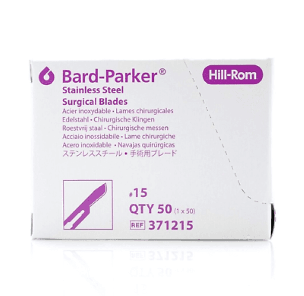 Bard-Parker® Surgical Blade, Stainless Steel, Sterile, No. 15 50/Box