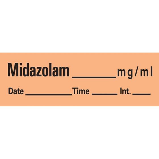 Midazolam Labels 333/Roll