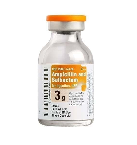 Ampicillin and Sulbactam 3 gram Injection 10/Box