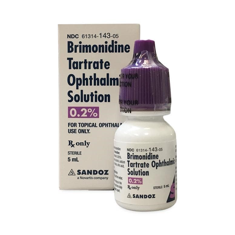 Brimonidine Tartrate 0.2% Opthalmic Solution 10 mL