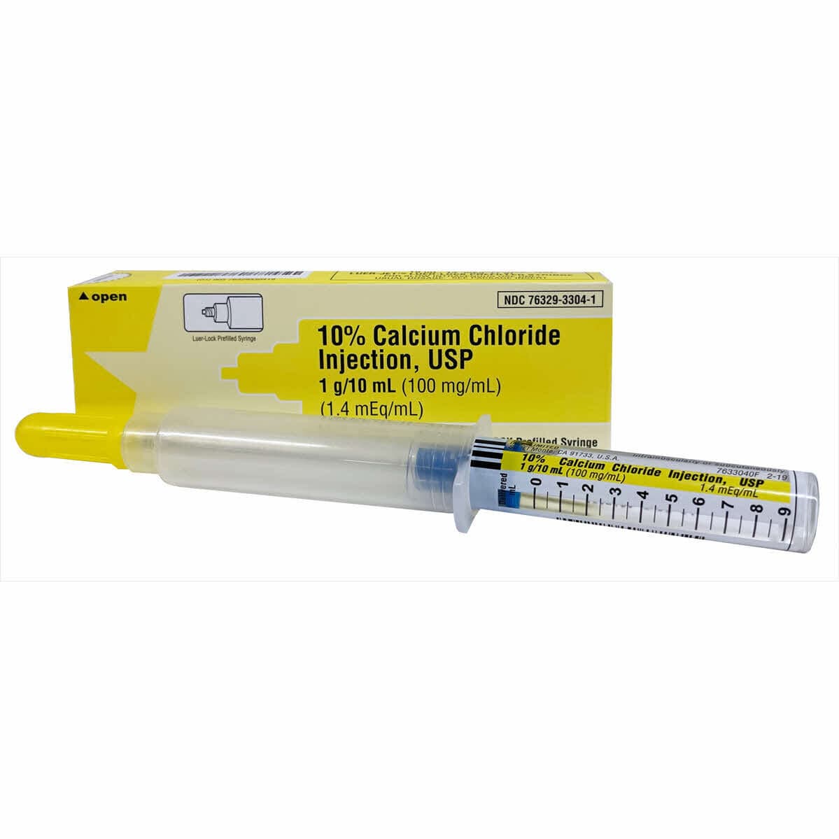 Calcium Chloride 10% 100 mg/mL 10 mL Prefilled Syringe