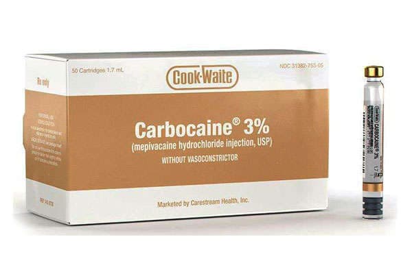 Carbocaine® 3% 1.7 mL Single-Dose Cartridges 50/Box