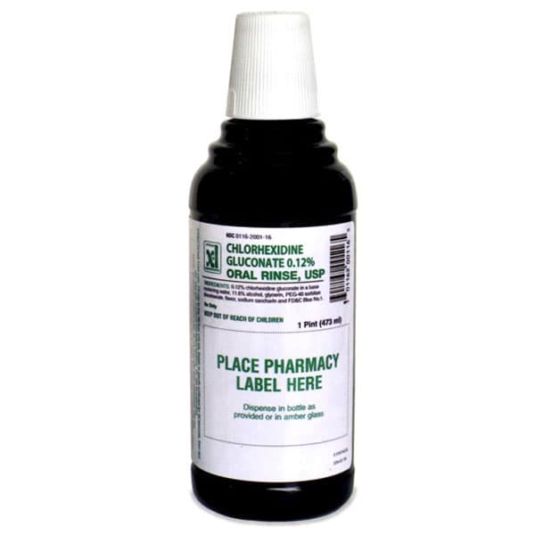 Chlorhexidine Glucanate Oral Rinse 0.12% 473 mL Bottle
