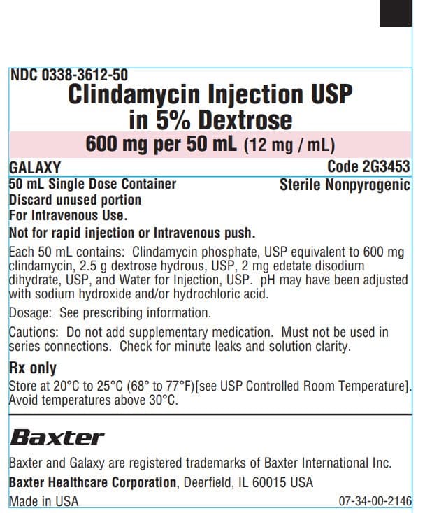 Clindamycin in 5% Dextrose 600mg/50 mL Single-Dose Container 24/Box
