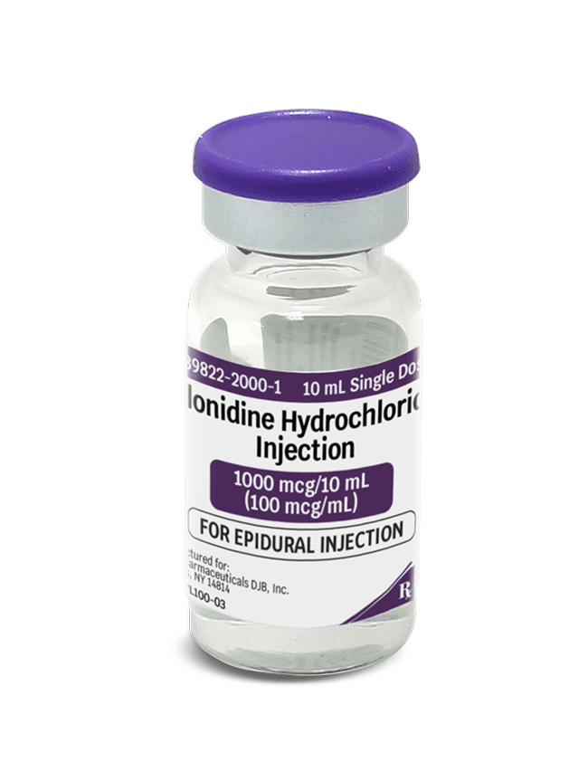 Clonodine 100 mcg/mL 10 mL Single-Dose Vial