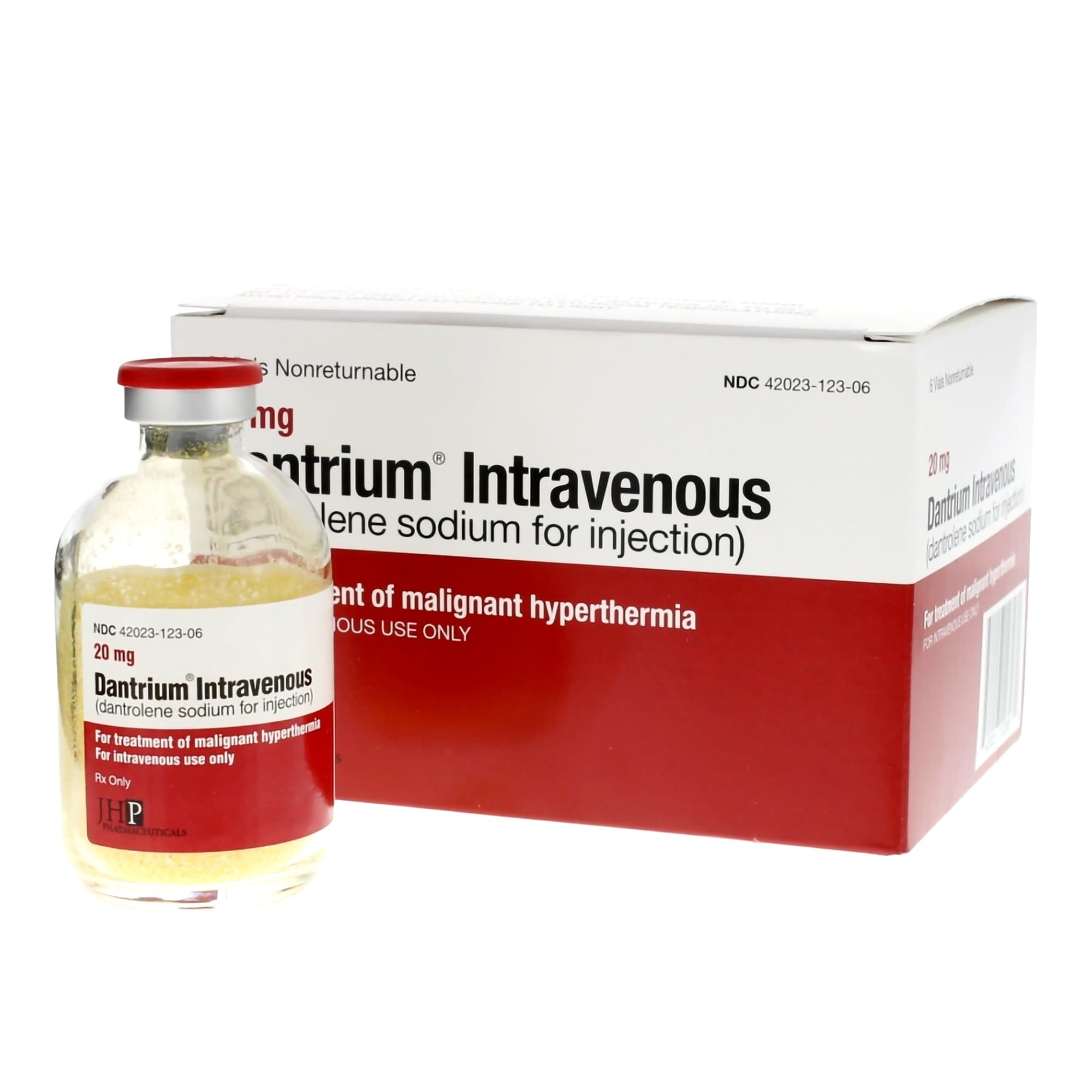 Dantrolene Sodium 20 mg Single-Dose Vial
