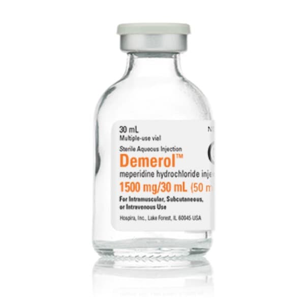 Demerol 50 mg/mL 30 mL Multiple-Dose Vial, CII