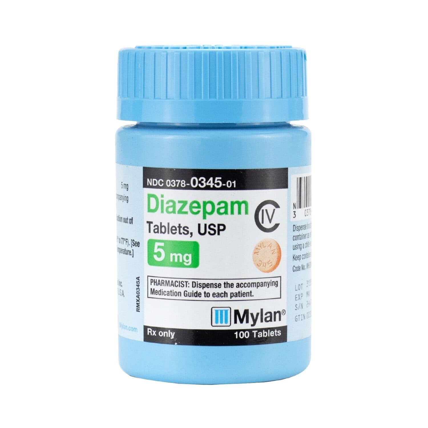 Diazepam Tablets, CIV