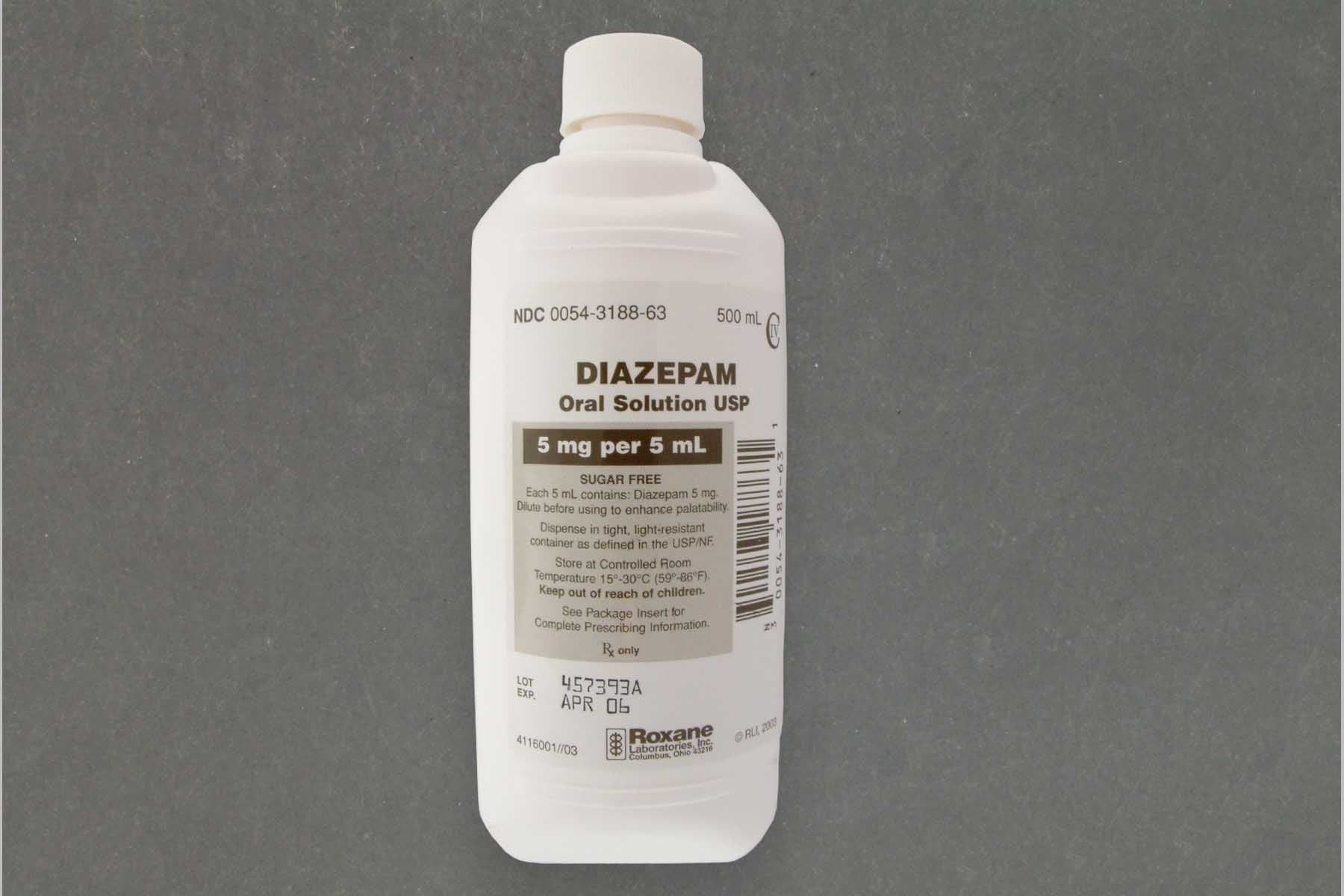 Diazepam Oral Solution, CIV