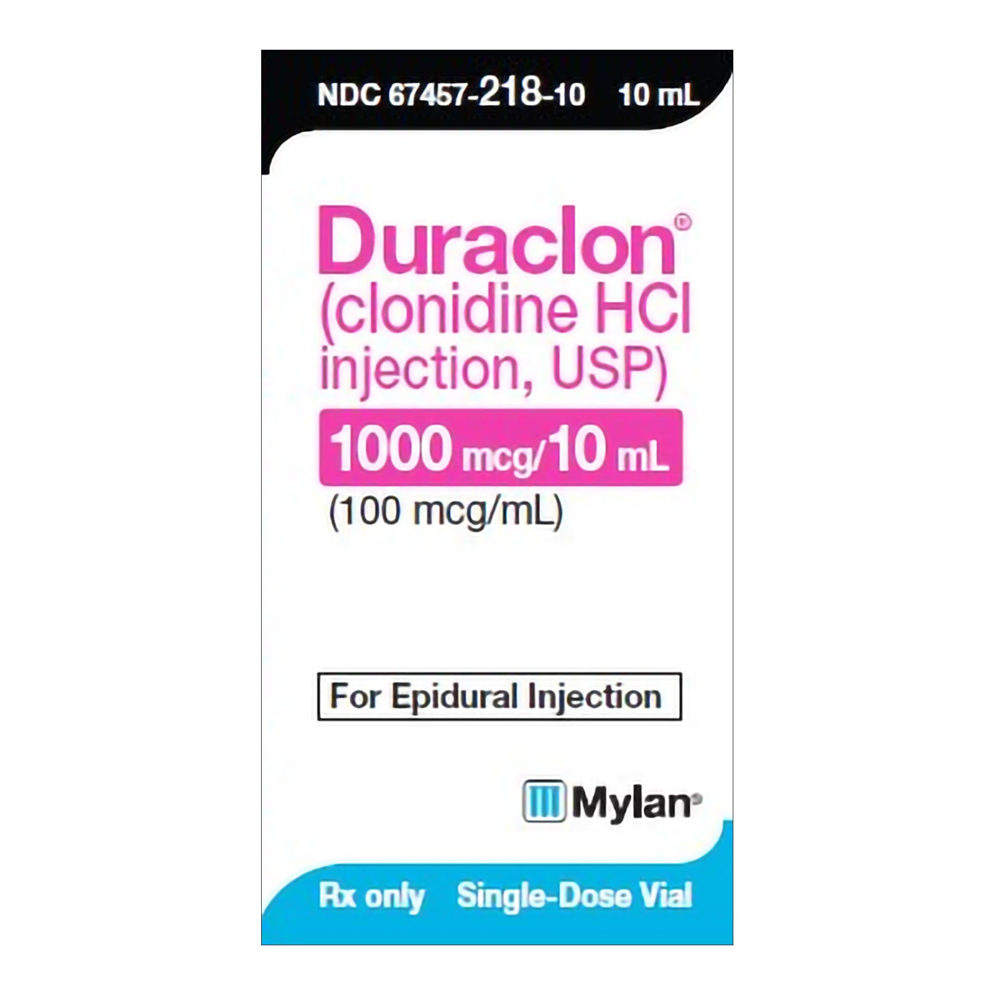 Duraclon 100 mcg/mL 10 mL Single-Dose Vial