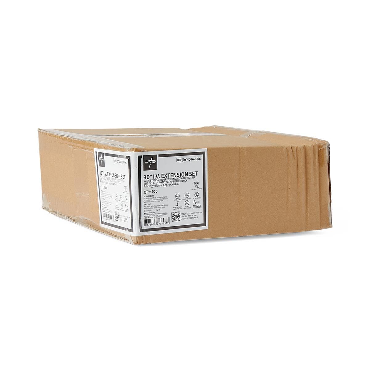 Medline IV Extension Set 30&quot; 100/Box