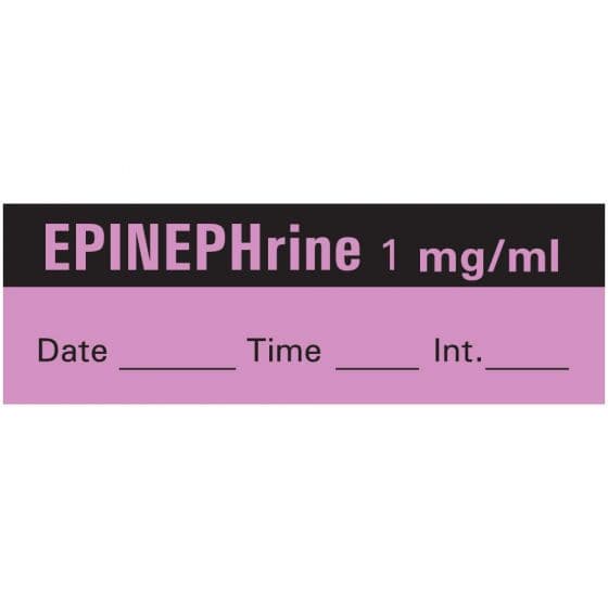 Epinephrine 1:1000 Labels 333/Roll
