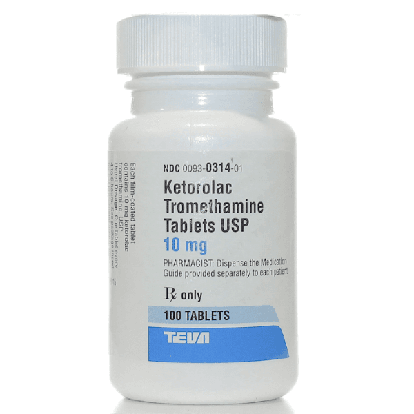 Ketorolac Tromethamine 1 mg tablets 100/bottle