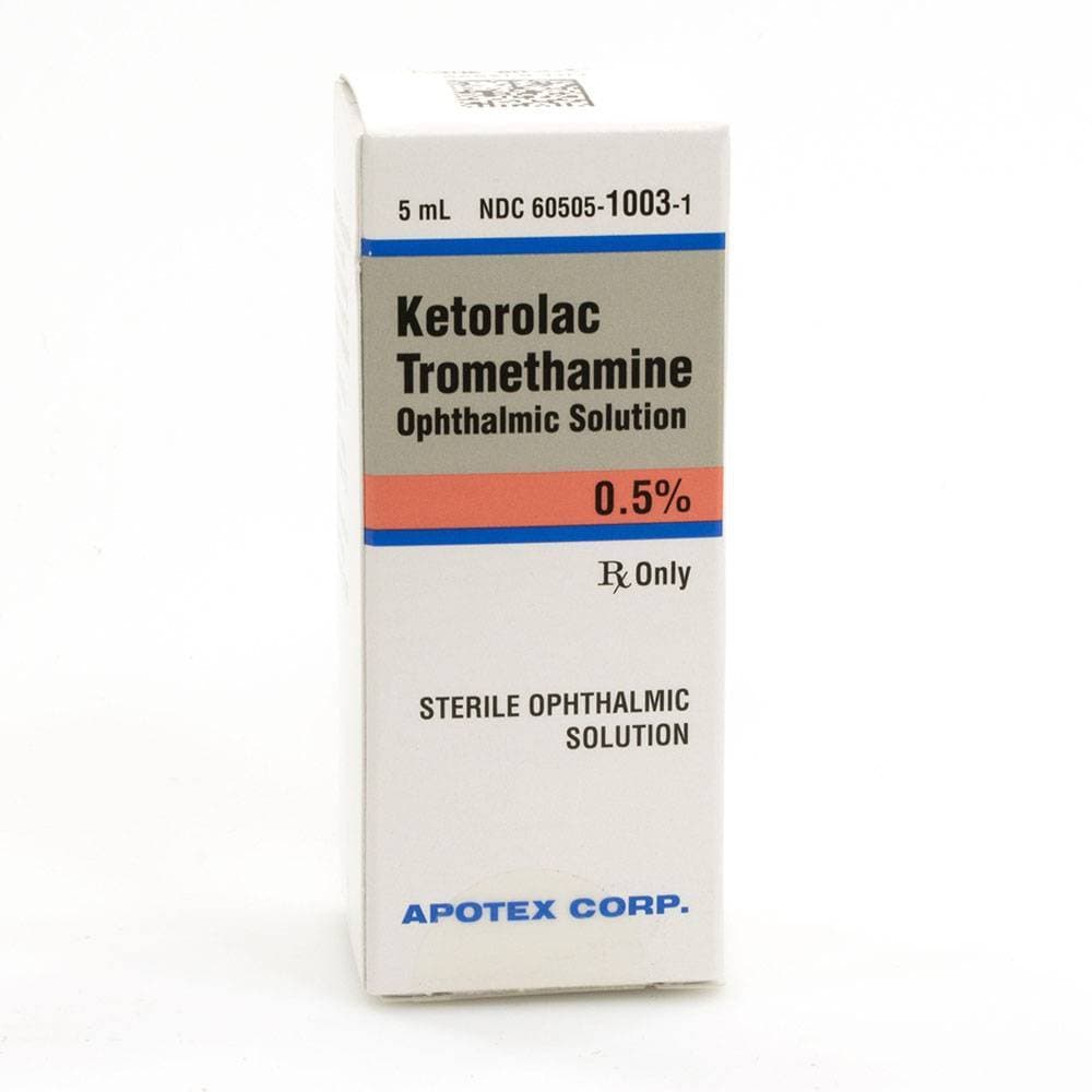 Ketorolac Tromethamine 0.5% 5 mL Ophthalmic Solution 1/Bottle