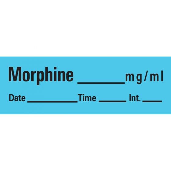 Morphine Labels 333/Roll