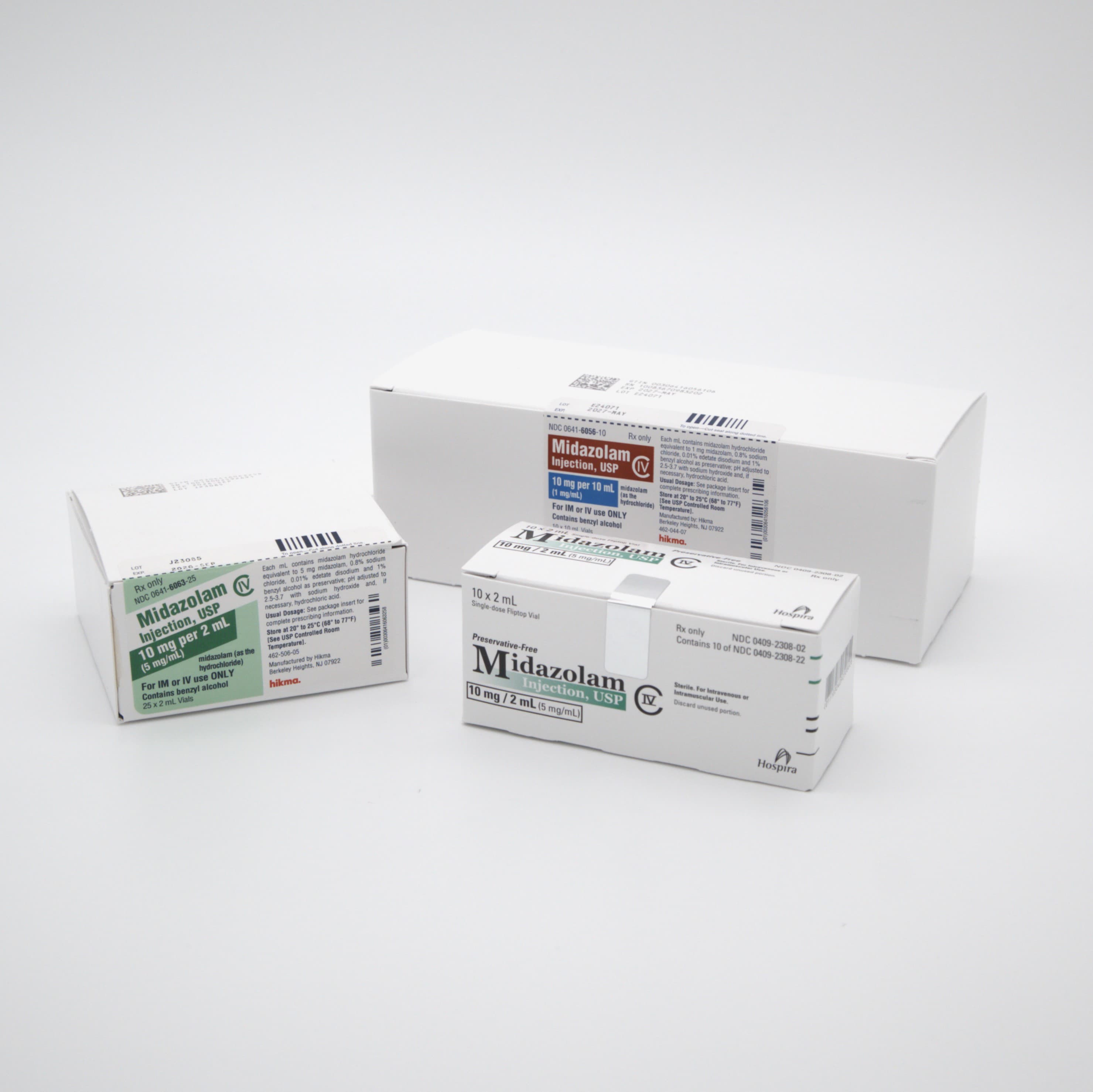 Midazolam HCl 5 mg/mL 10 mL Single-Dose Vial 10/Box, CIV