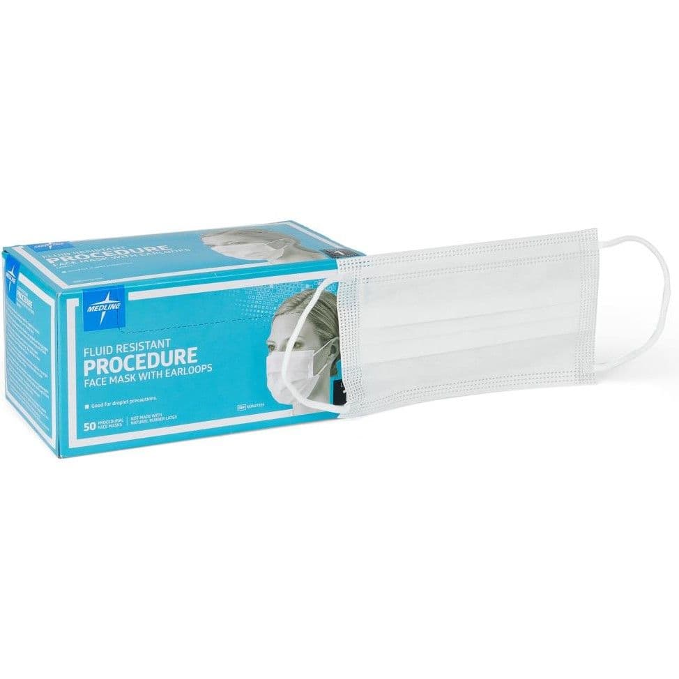 Medline ASTM Level 1 Face Mask with Ear Loops 50/Box