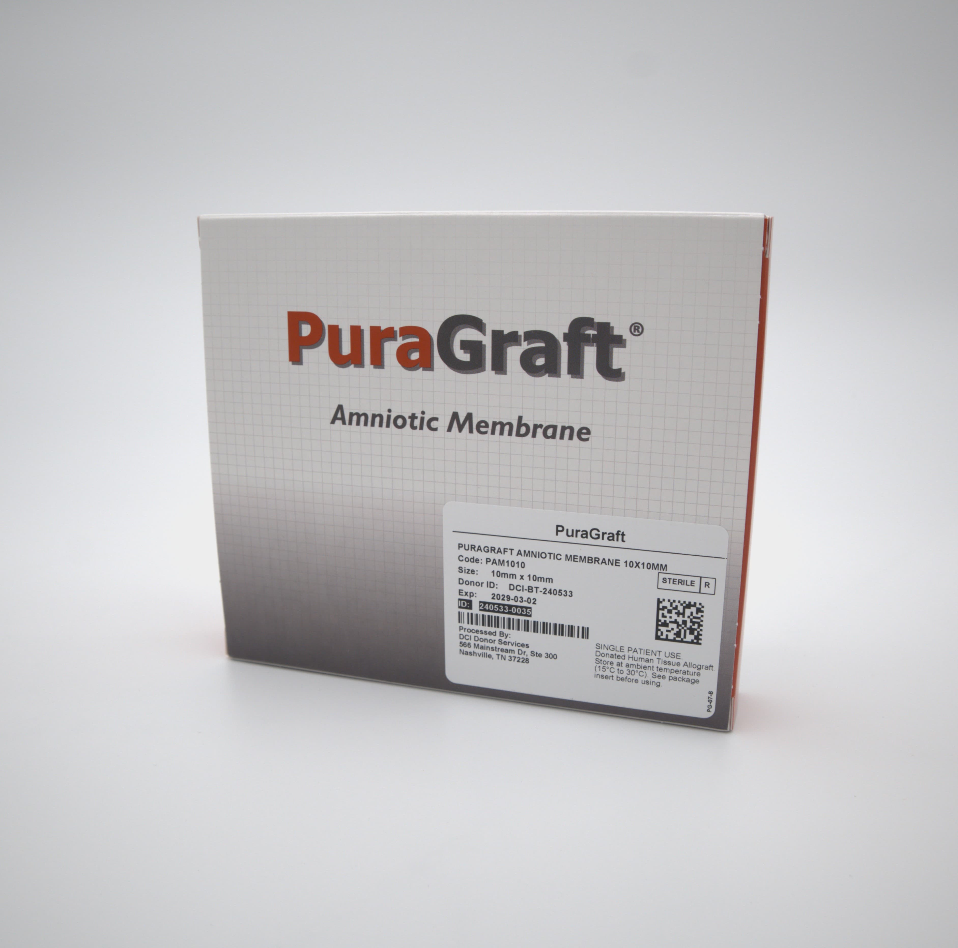 Puragraft Amniotic Membrane 10x10mm