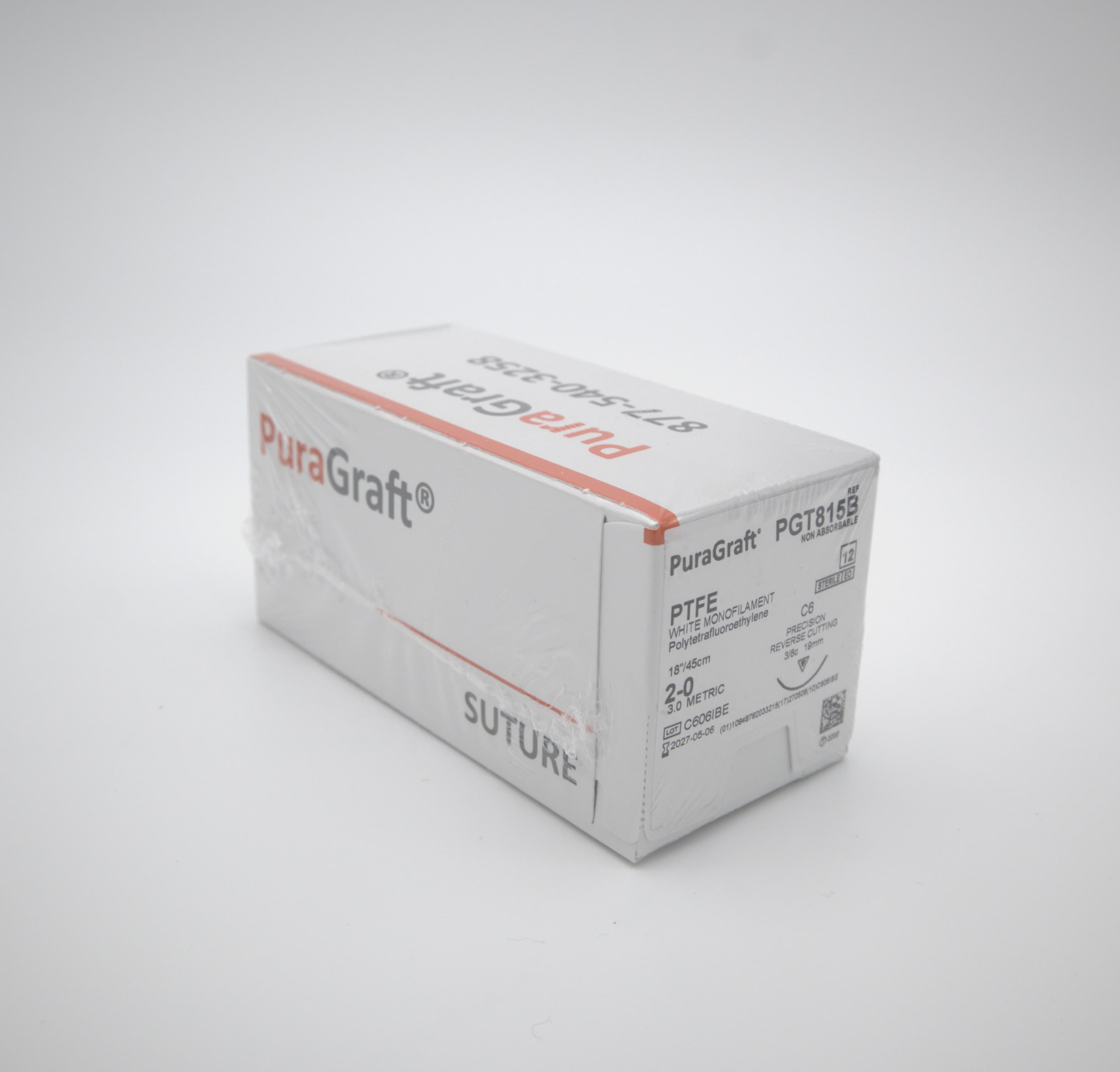 2-0 PTFE Suture C-6 18" 12/Box