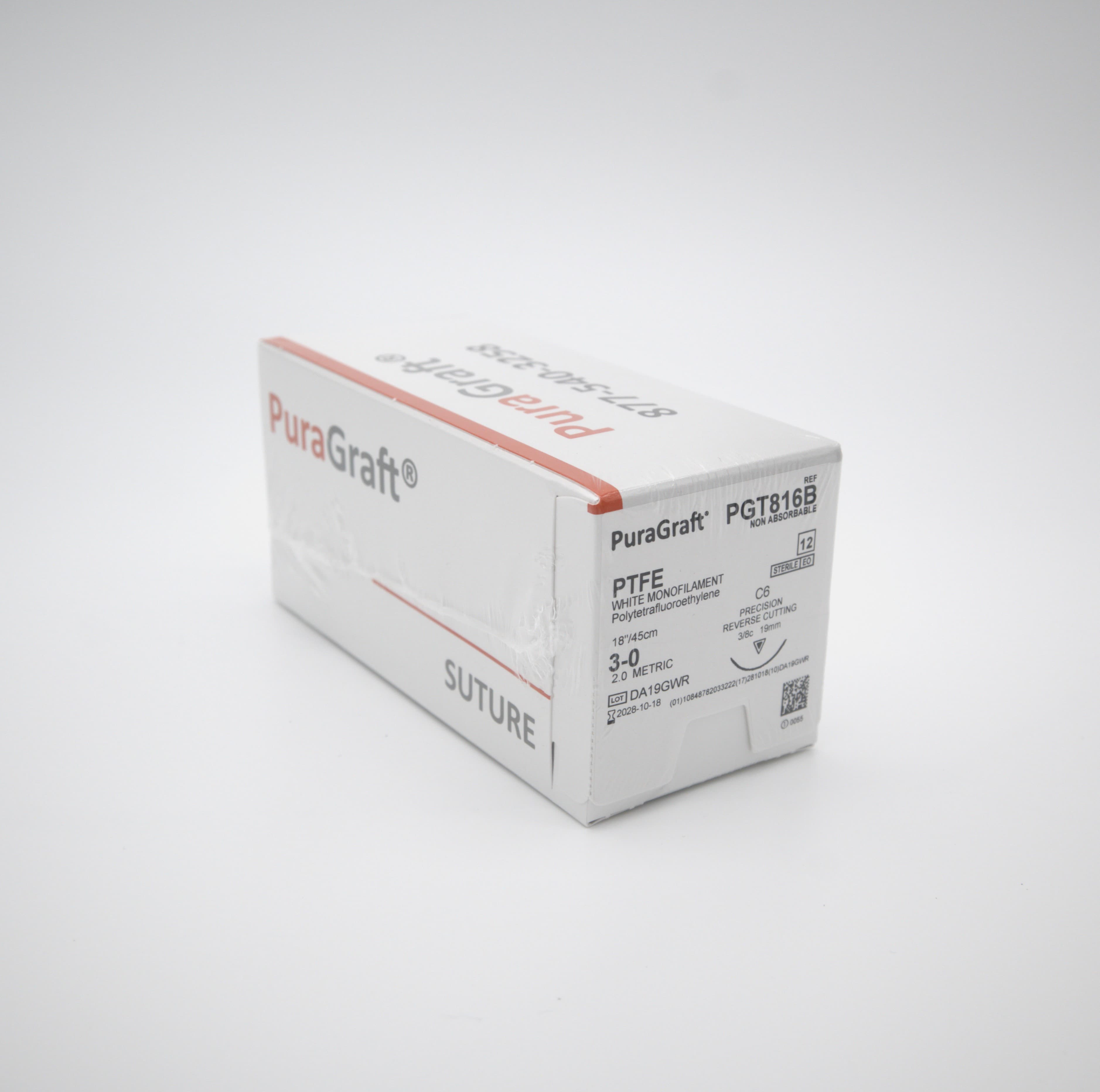 3-0 PTFE Suture C-6 18" 12/Box