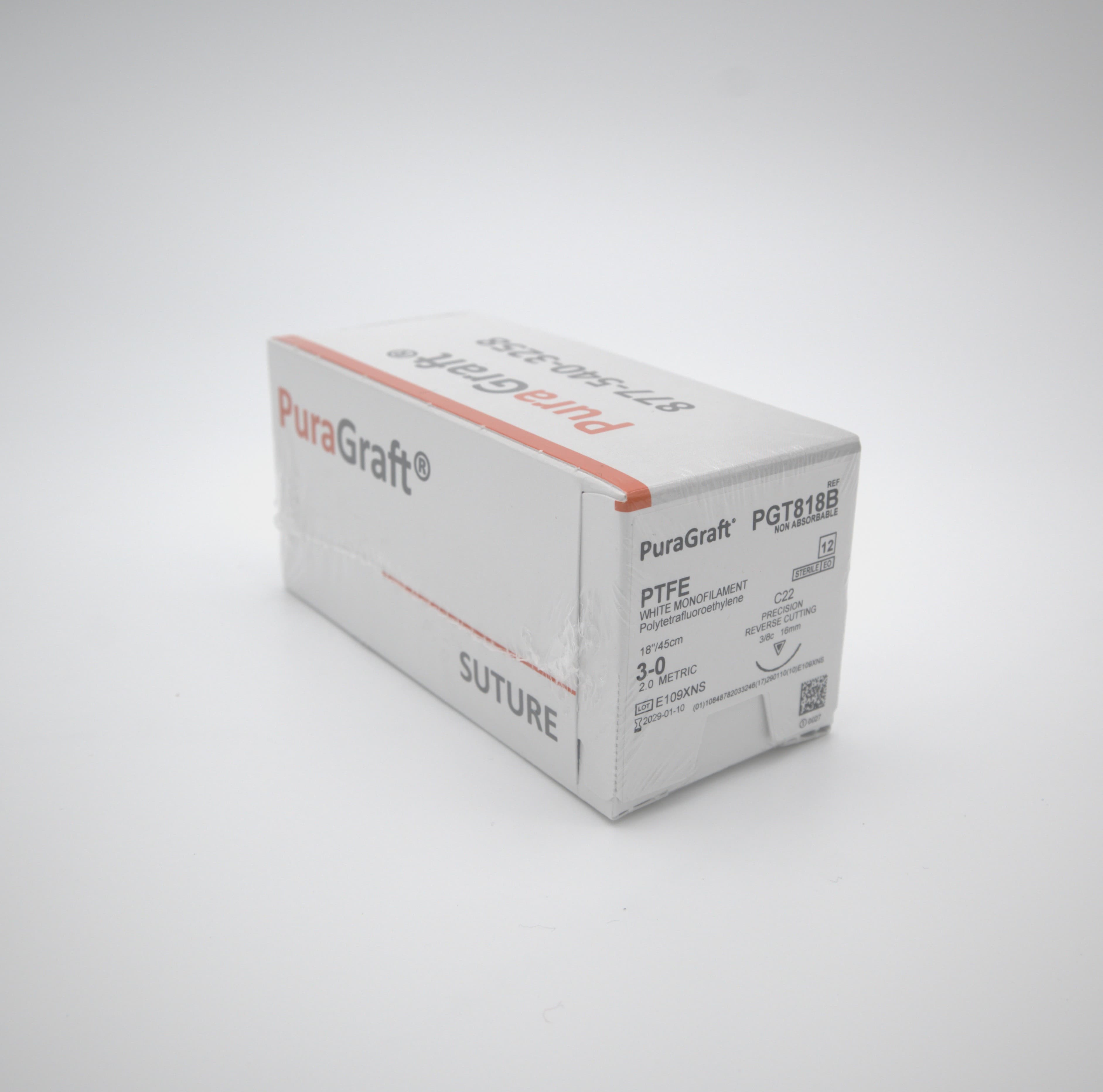 3-0 PTFE Suture C-22 18" 12/Box