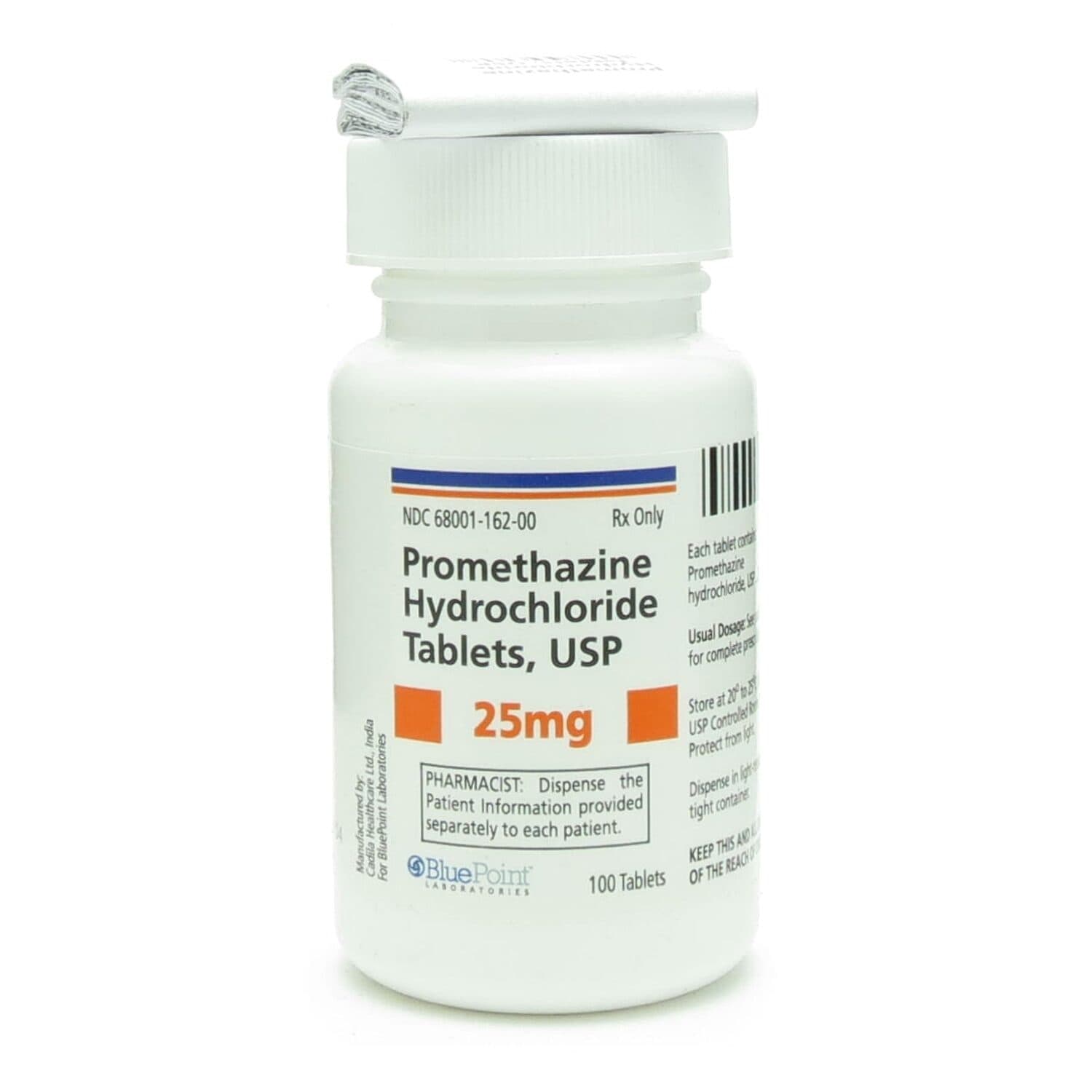 Promethazine HCI 25 mg Tablets 100/Bottle
