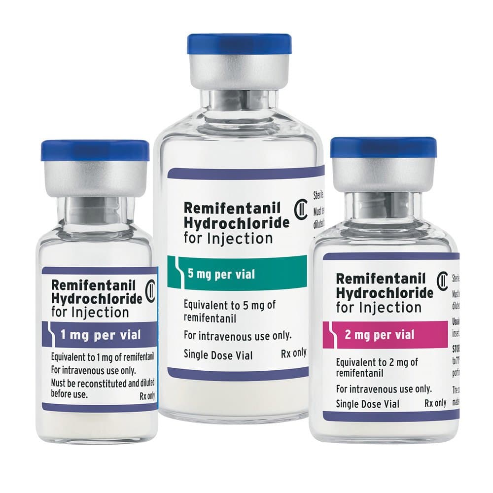Remifentanil HCl 1 mg/3 mL Single-Dose Vial 10/Box