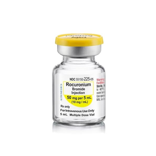 Rocuronium Bromide 10 mg/mL 5 mL Multiple-Dose Vial