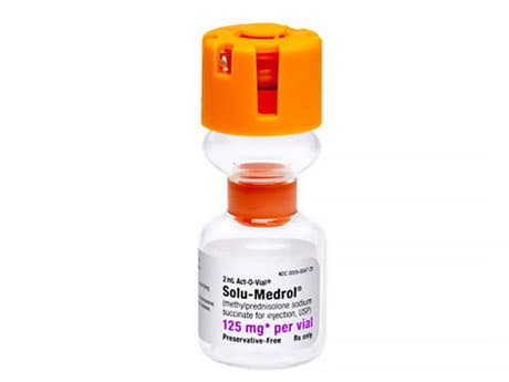 Solu-Medrol® Methylprednisolone Sodium Succinate, 125 mg/2 mL Single-Dose Vial