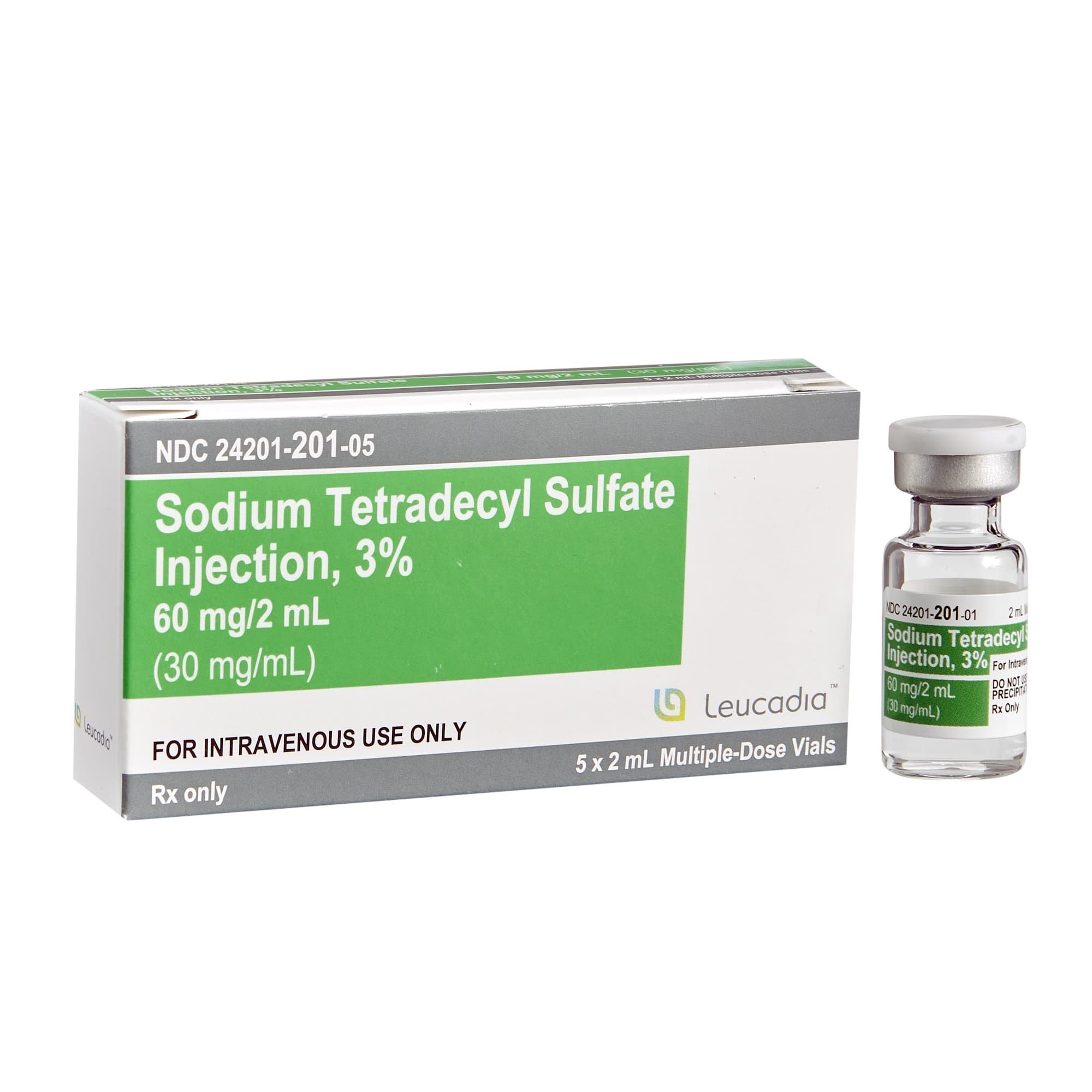 Sodium Tetradecyl Sulfate 3% 2 mL Single-Dose Vial 5/Box