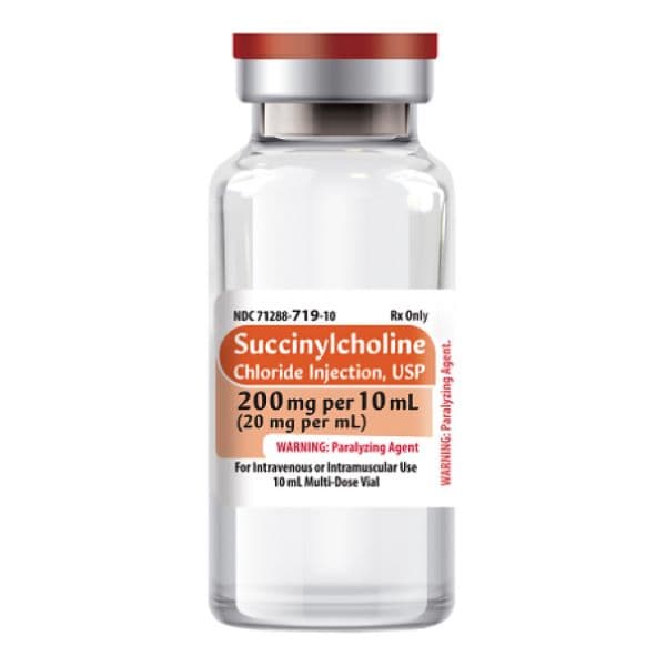 Succinylcholine Chloride 20 mg/mL 10 mL Multiple-Dose Vial