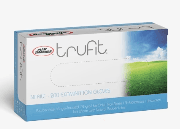 TruFit Nitrile Exam X-Large Blue Gloves 200/Box