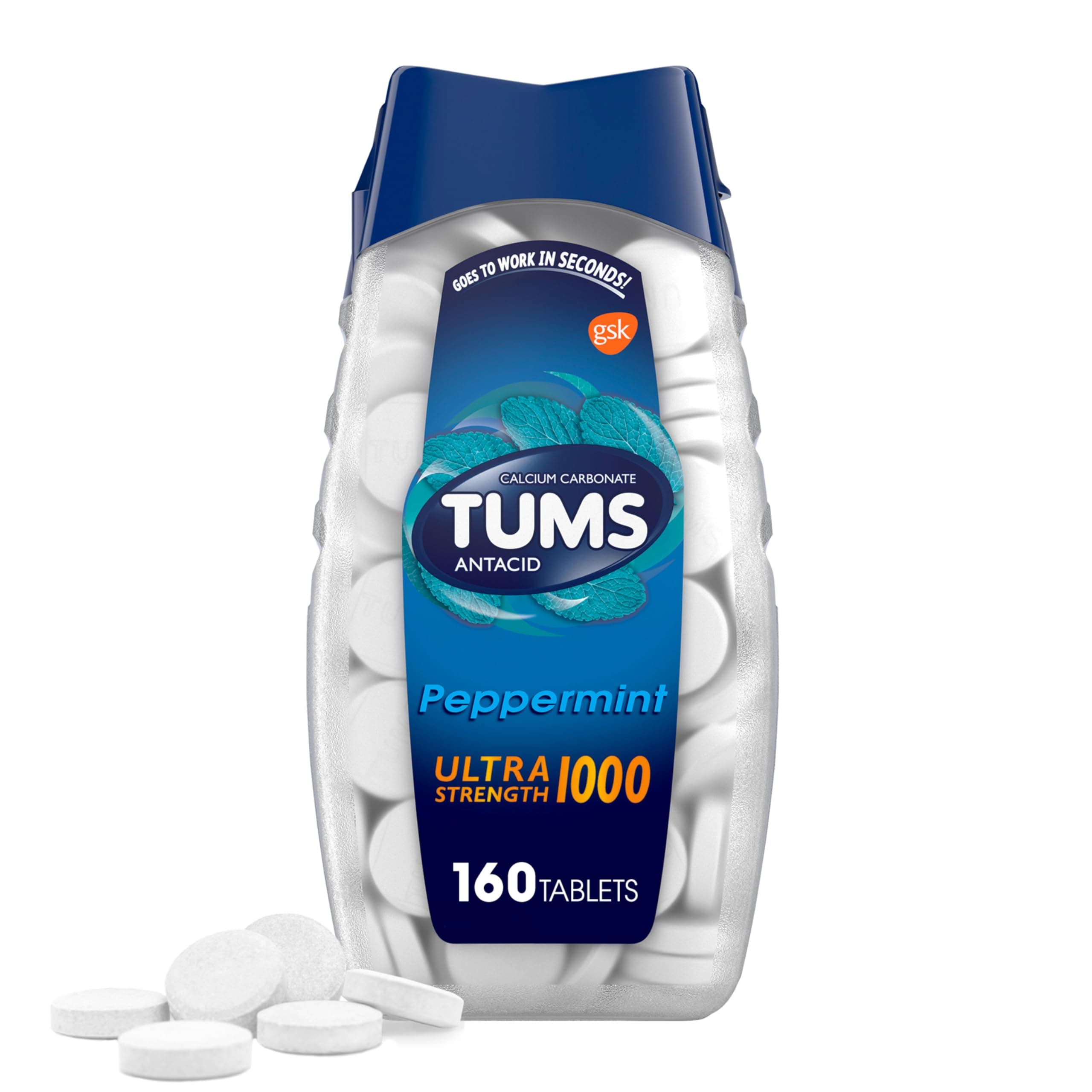TUMS Ultra Strength 1000 mg Chewable Tablet 160 Bottle