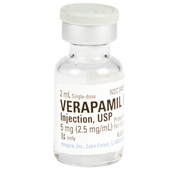 Verapamil HCI, Preservative Free 2.5 mg/mL 2 mL Single-Dose Vial