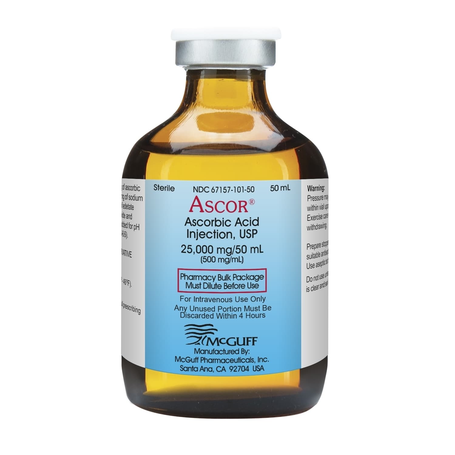 Ascorbic Acid 500 mg/mL 50 mL Vial
