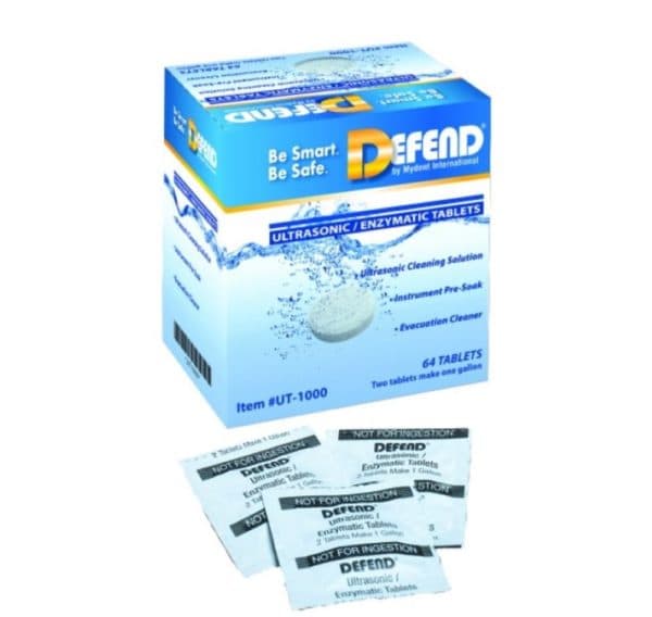 DEFEND® Ultrasonic Enzymatic Tablets (64/box)