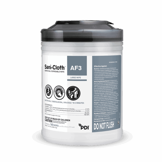 Sani-Cloth AF3 Germicidal Disposable Wipe (Alcohol Free) 6" x 6.75" 160/Can
