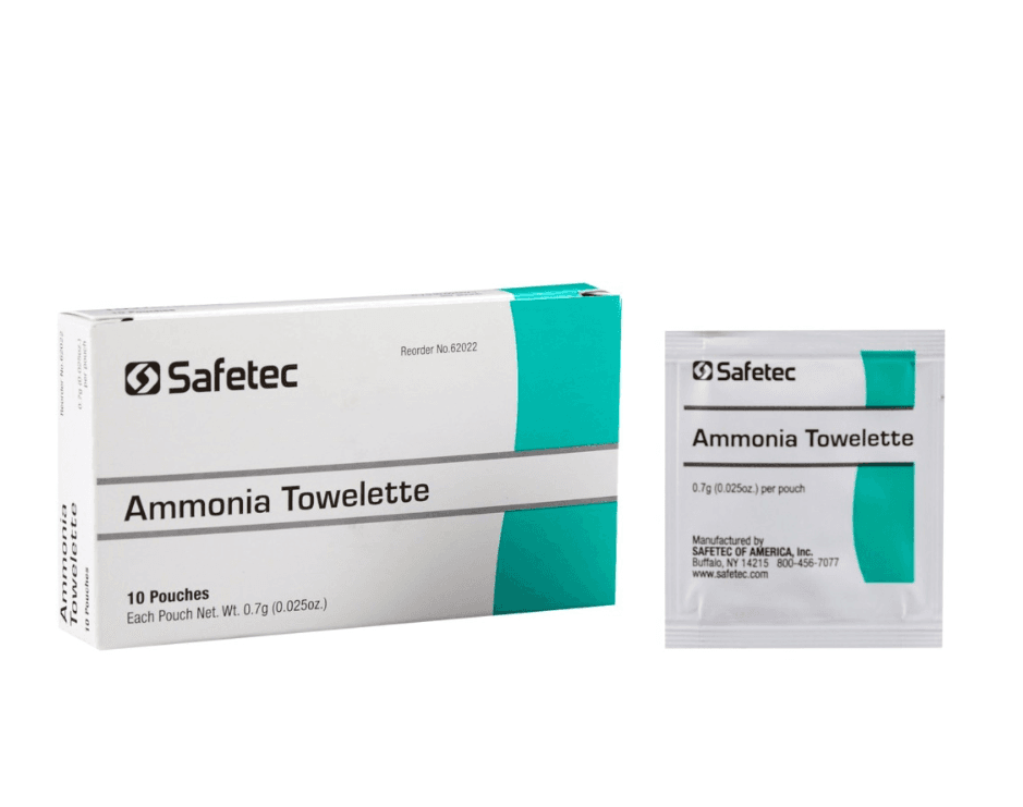 Safetec Ammonia Towelettes