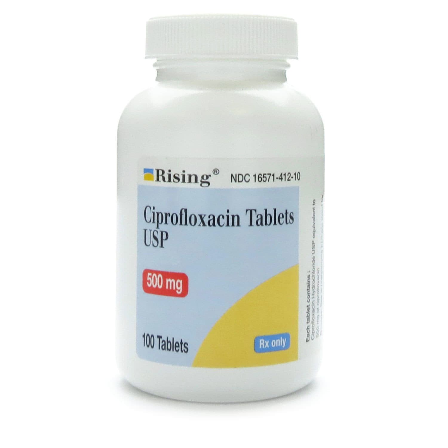 Ciprofloxacin HCl 500 mg Tablets 100/Bottle