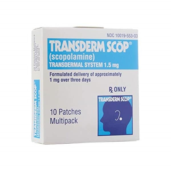Transderm Scop 1.5 mg 3 Day Patch 10/Box